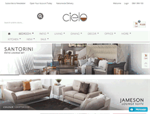 Tablet Screenshot of cielo.co.za